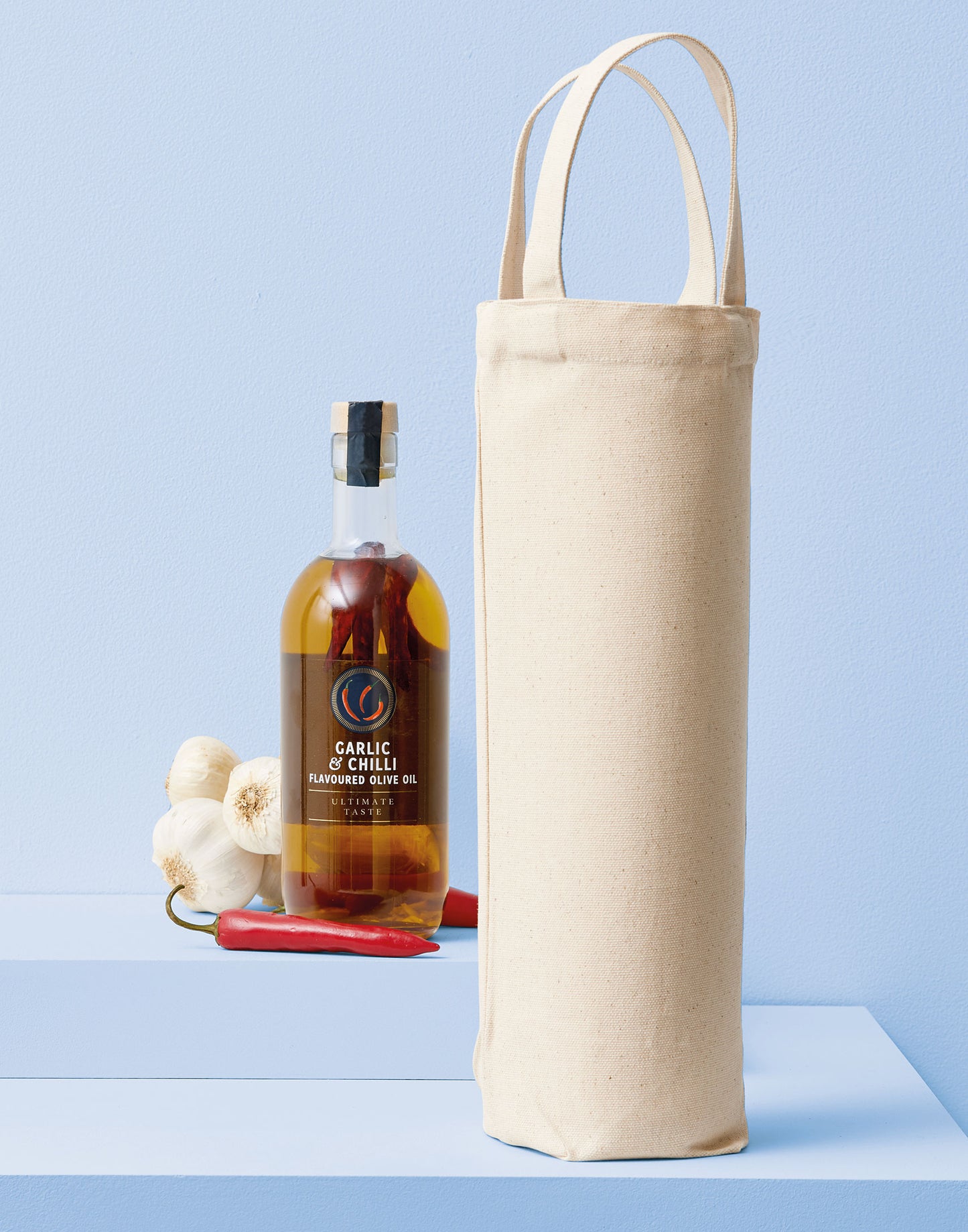 RL900 Recycled Premium Canvas Bottle Bag